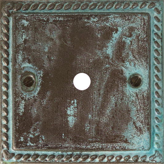 Georgian Verdigris 1 Gang Grid Toggle Plate (Plate Only)