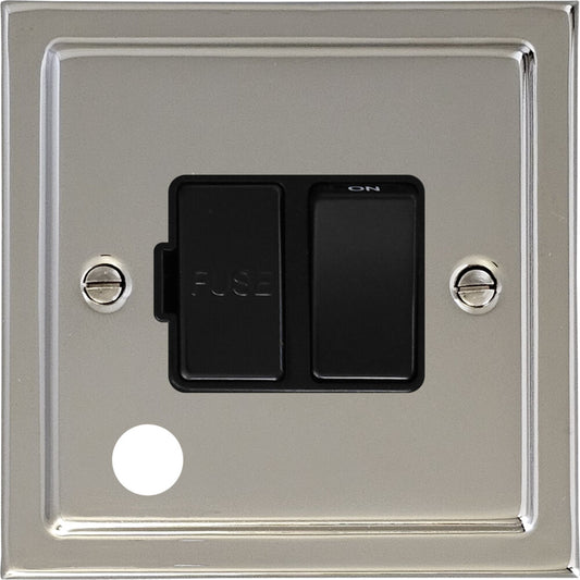 Victorian Polished Nickel Swt Fused Spur + Outlet