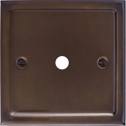 Victorian Medium Bronze 1 Gang Grid Toggle Plate (Plate Only)