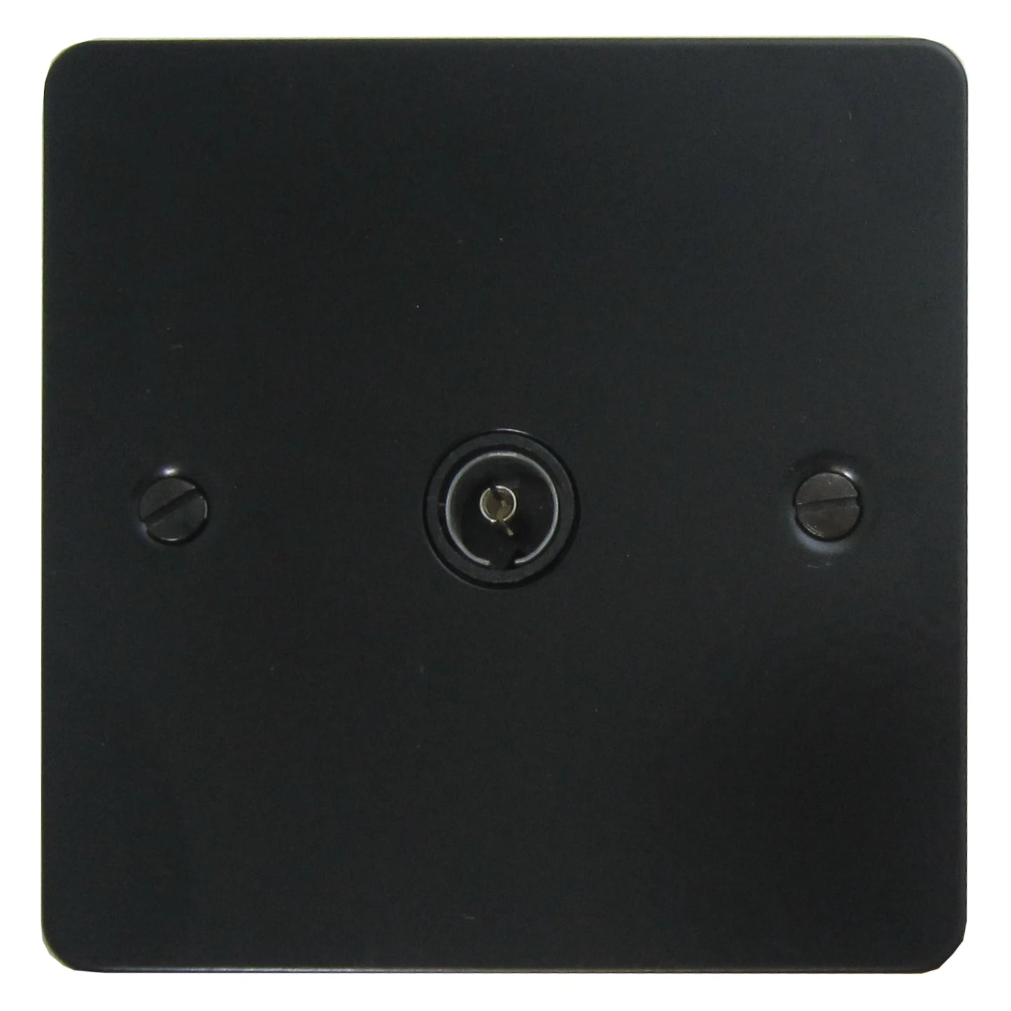 Flat Black 1 Gang Coax Point