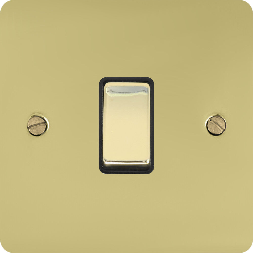 Flat Polished Brass Intermediate Switch