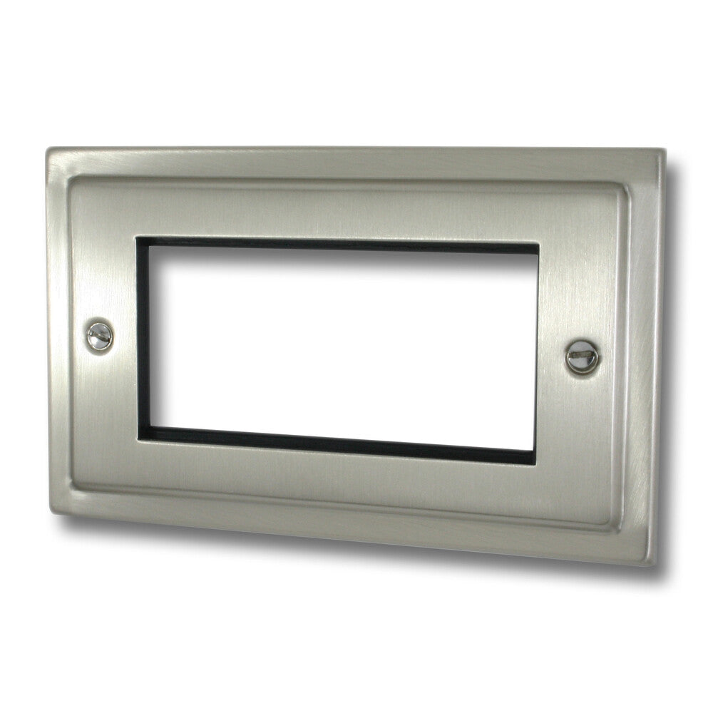 Victorian Satin Nickel 4 Module Data Plate