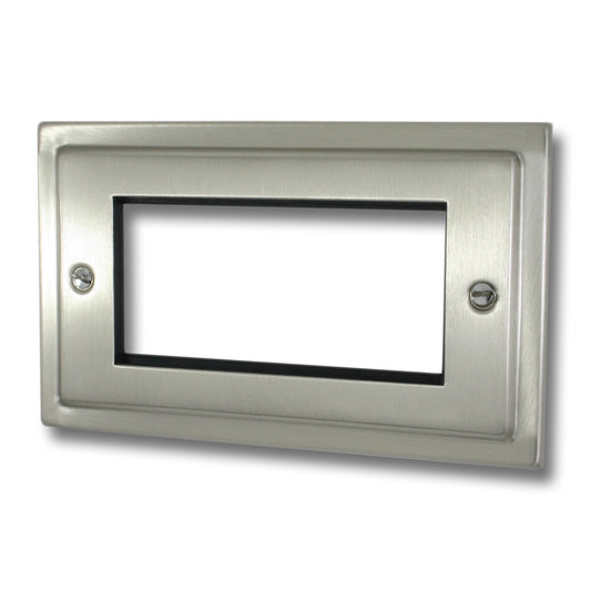 Victorian Satin Nickel 4 Module Data Plate