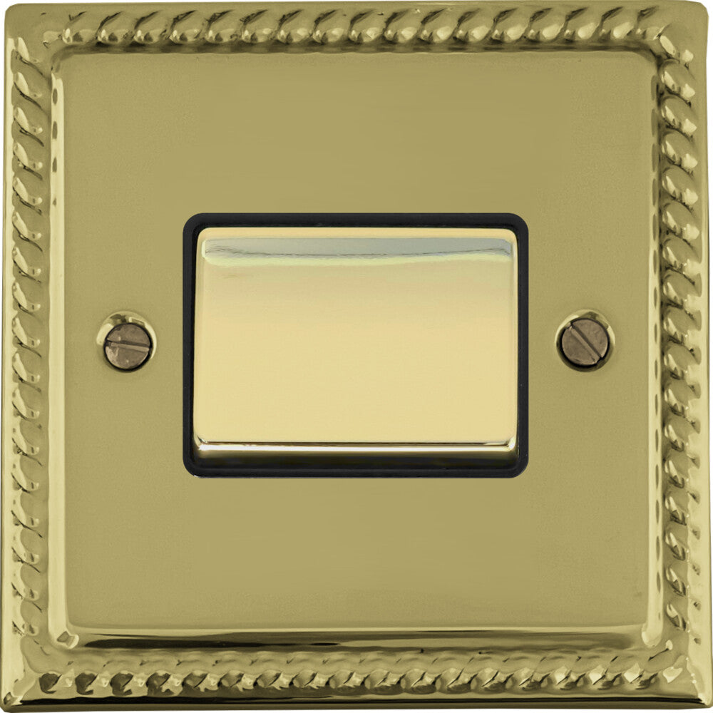 Georgian Polished Brass Fan Isolator