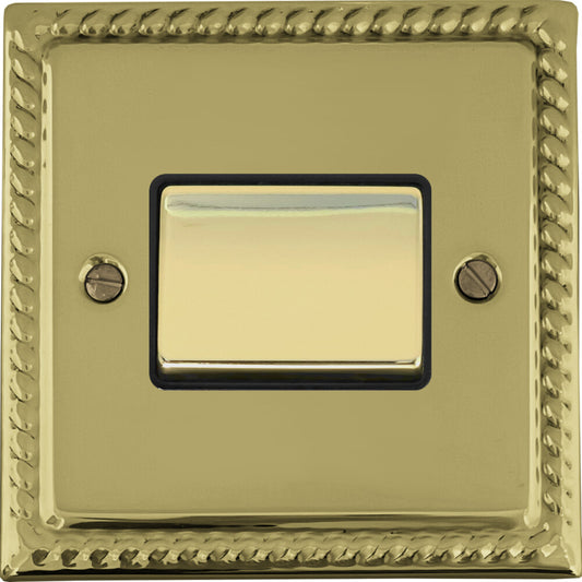 Georgian Polished Brass Fan Isolator