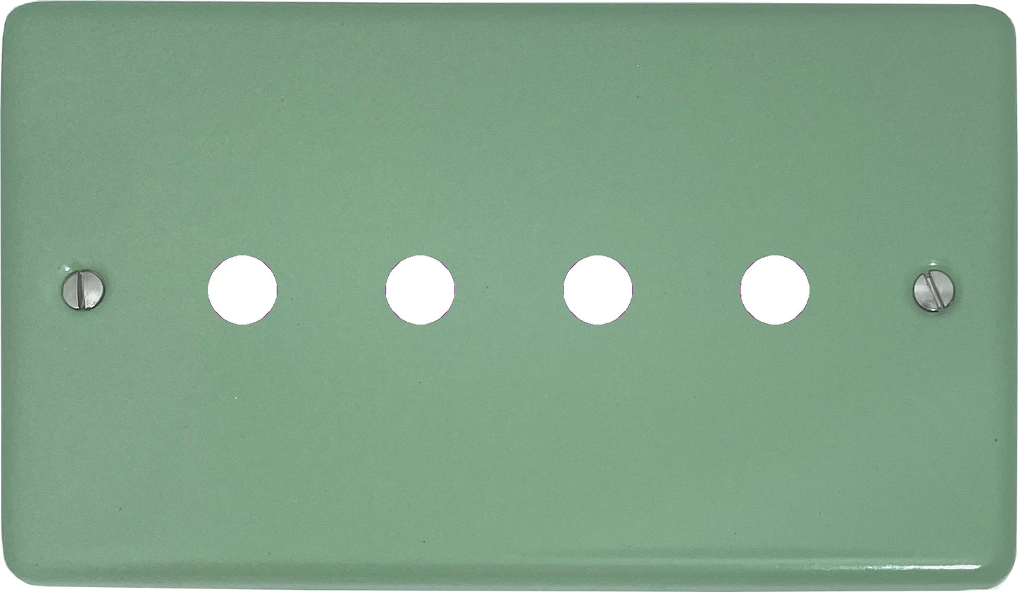Classic Sage Green 4 Gang Grid Toggle Plate
