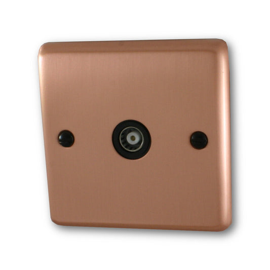 Contour Rose Gold 1 Gang Coax Point