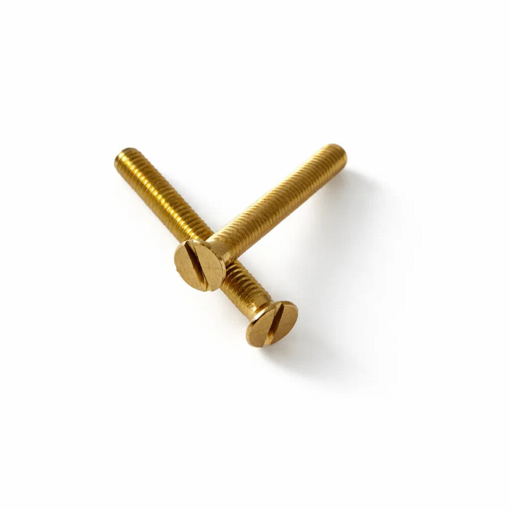 2 x 30mm POLISHED BRASS PINS