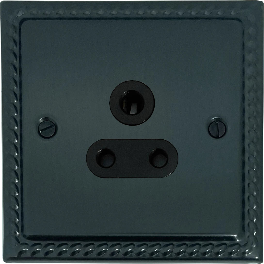 Georgian Black Bronze 5 Amp Socket
