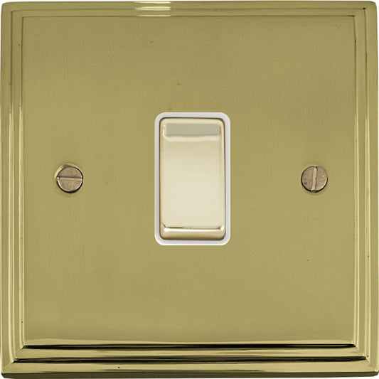 Victorian Polished Brass 1 Gang 2 Way Switch