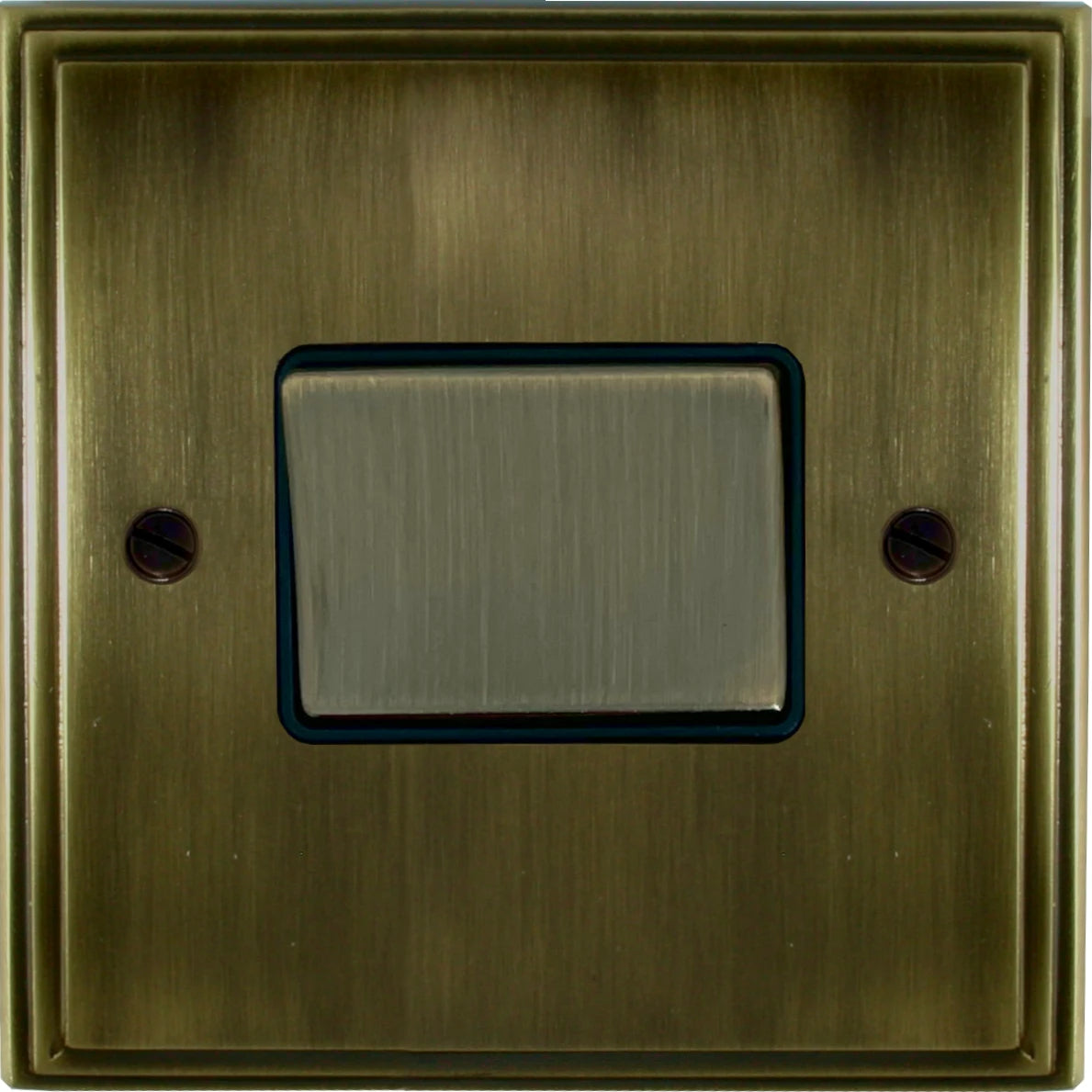 Victorian Antique Brass Fan Isolator (Brass Switch)