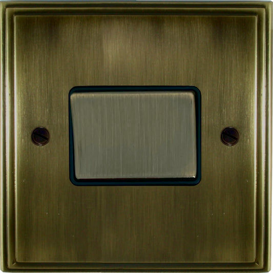 Victorian Antique Brass Fan Isolator (Brass Switch)