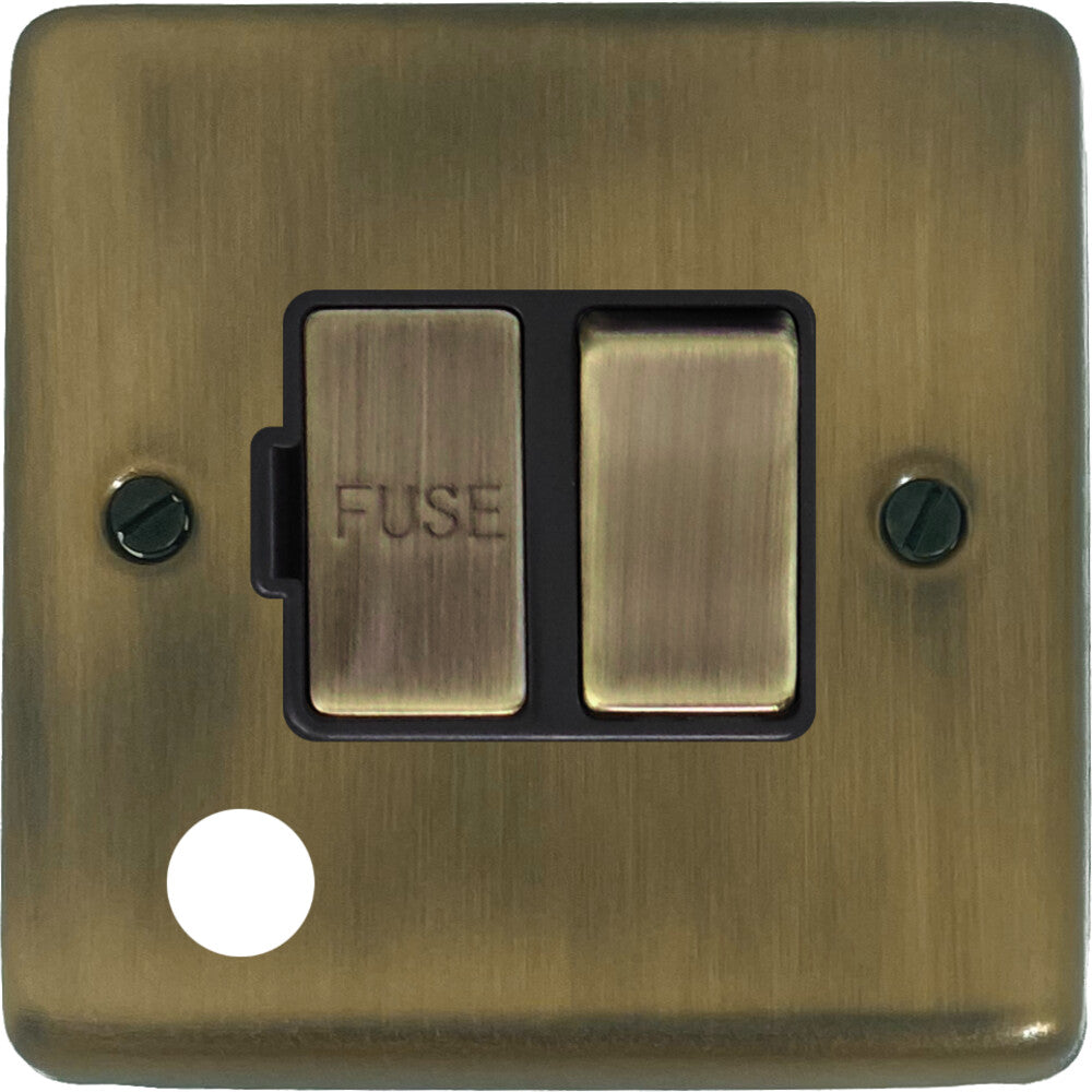 Contour Light Antique Brass Swt. Fused Spur & F/Out