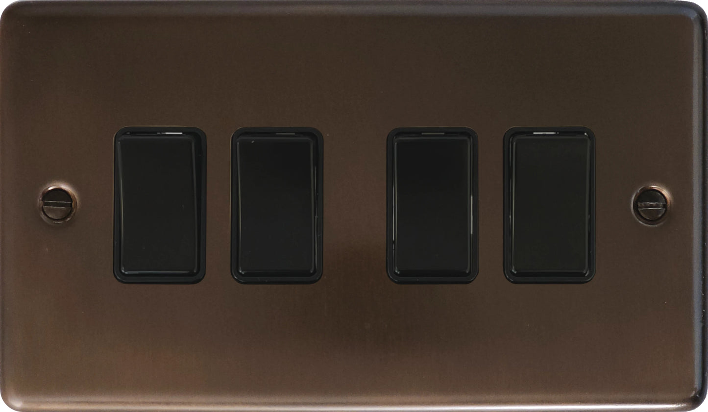 Contour Medium Bronze 4 Gang 2 Way Switch
