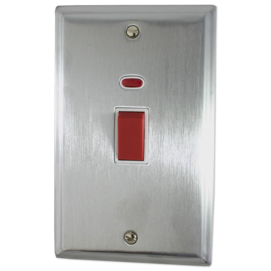 Deco Satin Chrome L/Plate