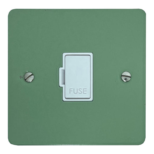 Flat Sage Green Unswitched Fuse Spur (White Insert)