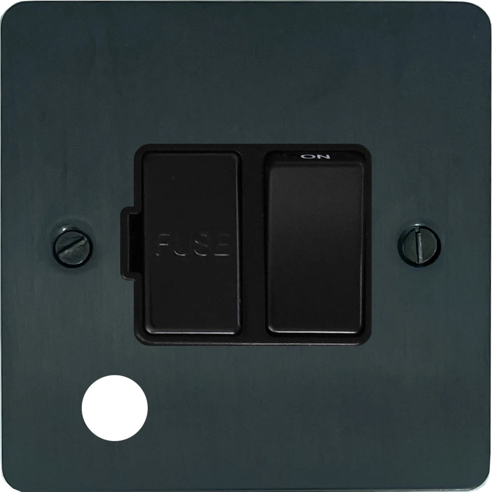 Flat Black Bronze Switched Spur + Outlet
