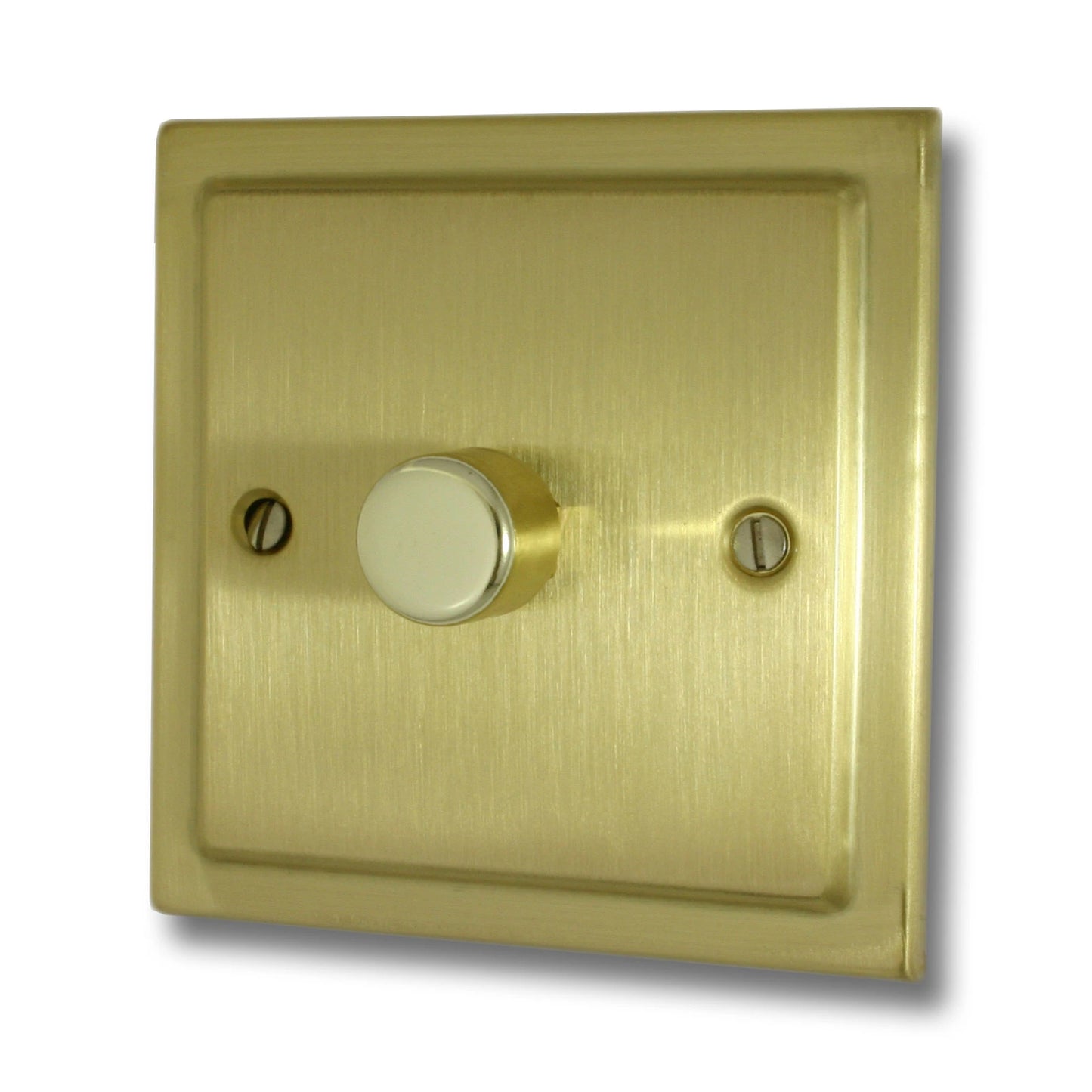 Victorian Satin Brass 1 Gang LED Dimmer