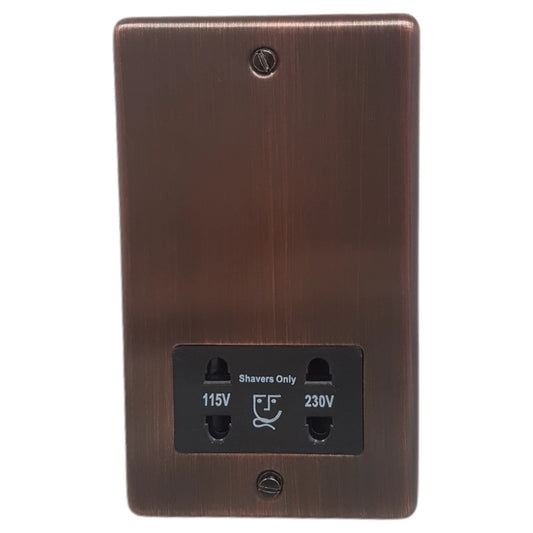 Contour Antique Copper Shaver Socket