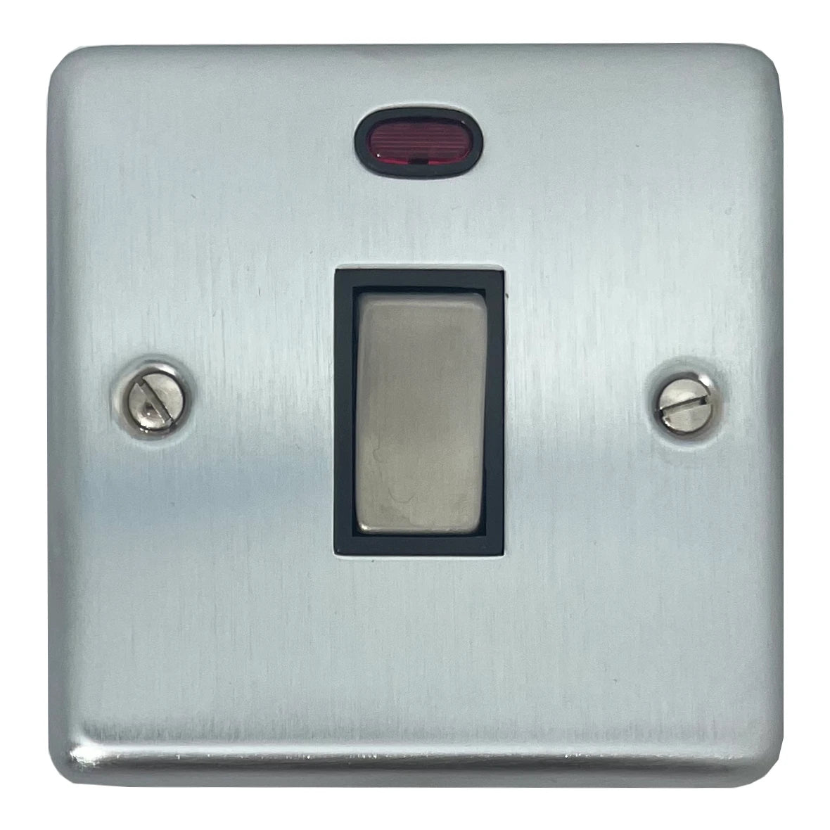 Contour Satin Chrome 20A Dp Switch + Neon