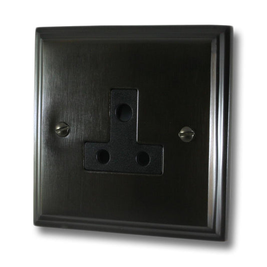 Victorian Black Bronze 5 Amp Socket