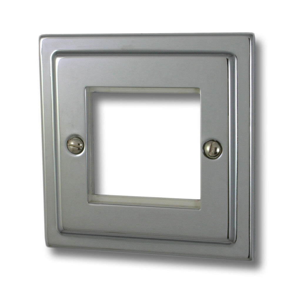 Victorian Polished Chrome 2 Module Data Plate