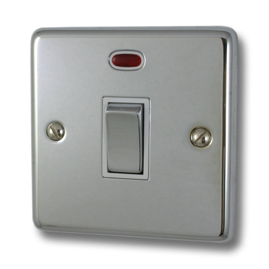 Contour Polished Chrome 20 Amp Dp Switch & Neon