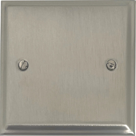 Deco Satin Nickel 1 Gang Blank