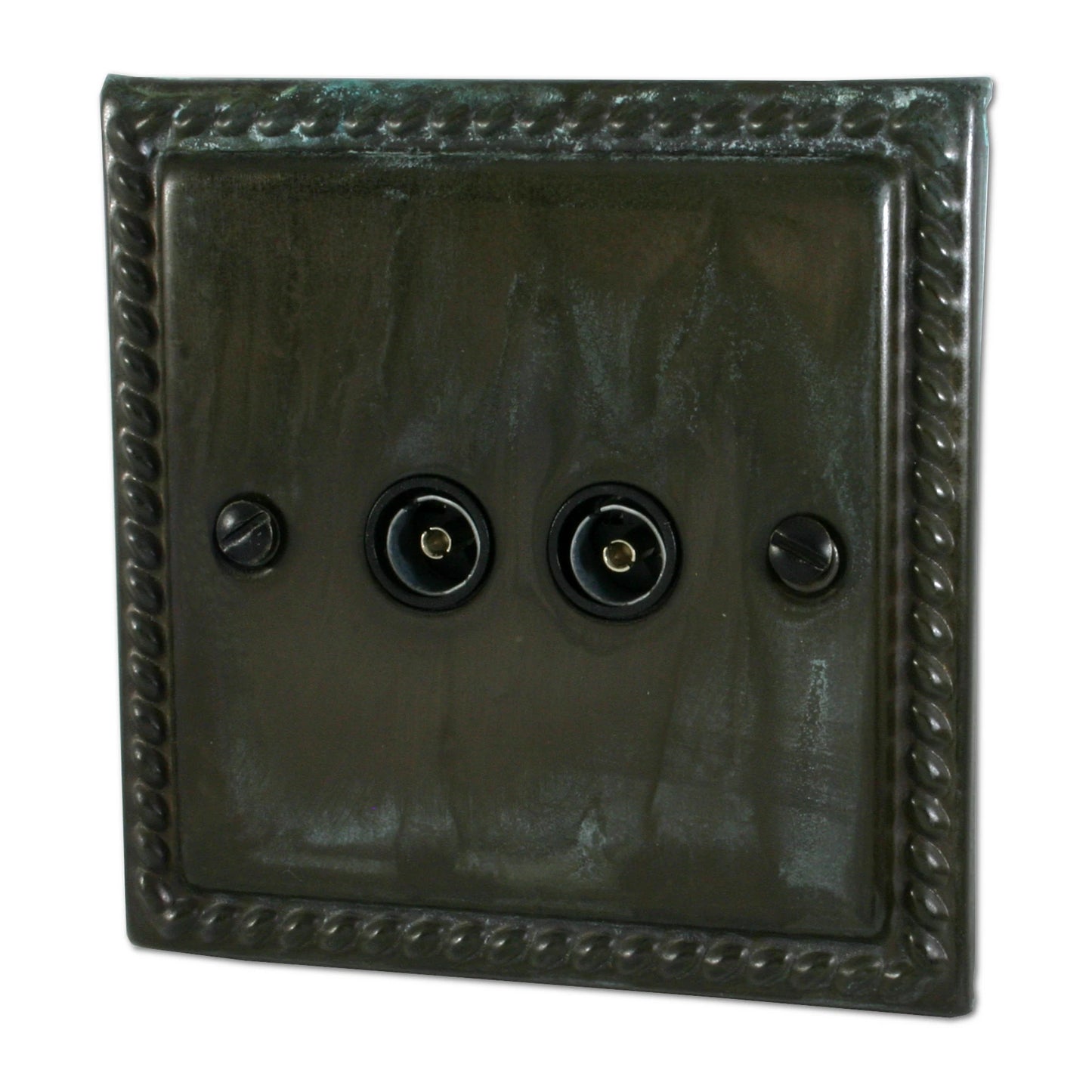 Georgian Verdigris Twin Tv Point