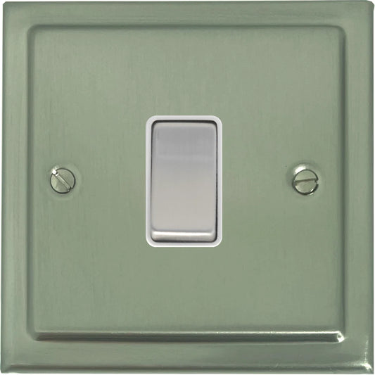 Victorian Satin Nickel 1 Gang Switch