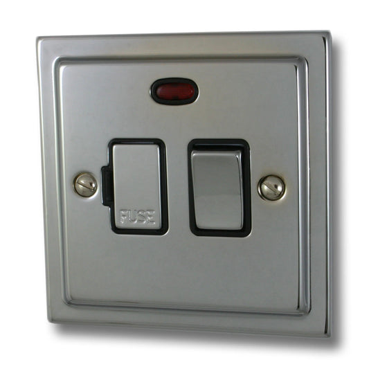 Victorian Polished Chrome Swt. Fused Spur & Neon