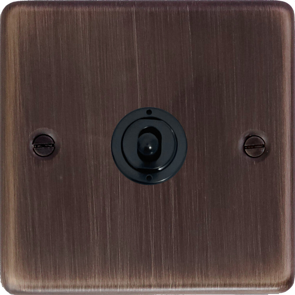 Contour Antique Copper 1 Gang Toggle Switch