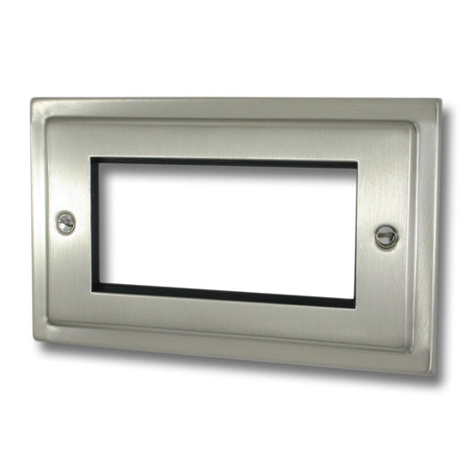 Victorian Satin Nickel 4 Module Data Plate
