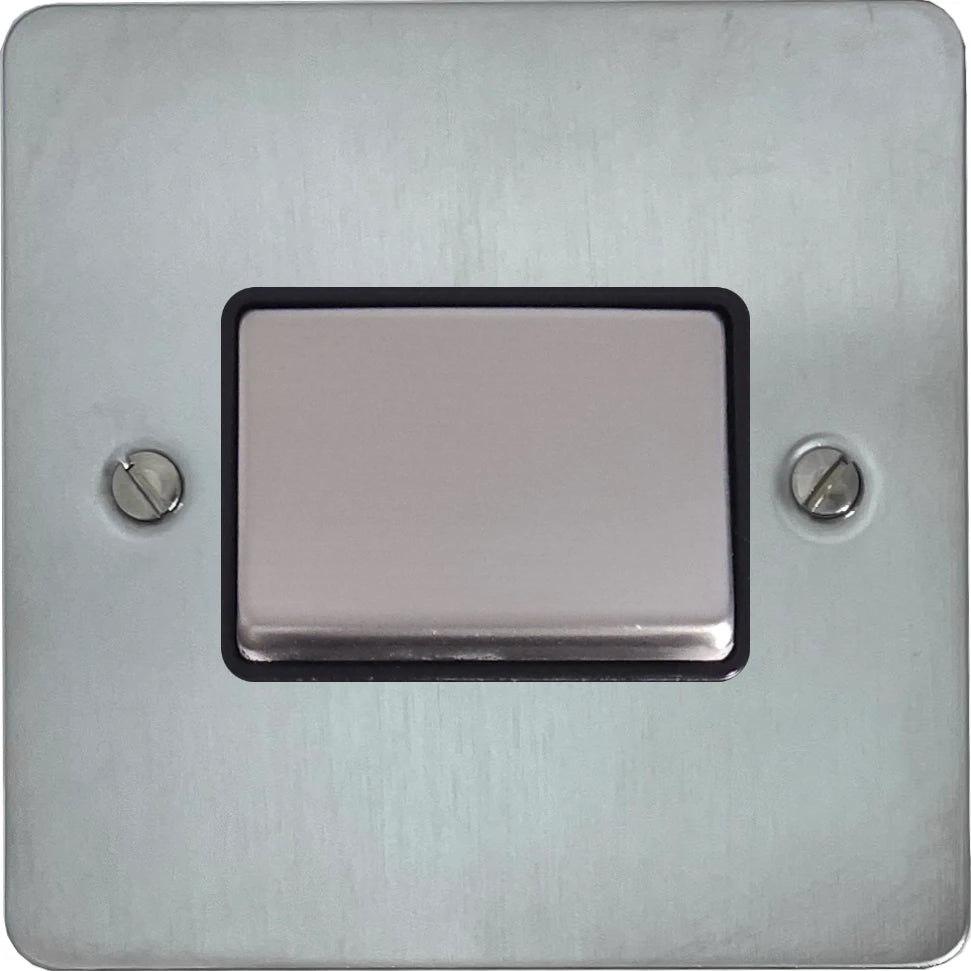 Flat Satin Chrome Fan Isolator