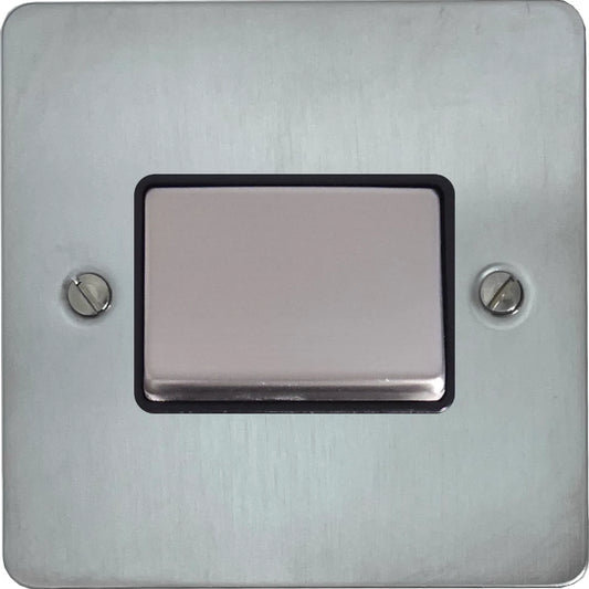Flat Satin Chrome Fan Isolator