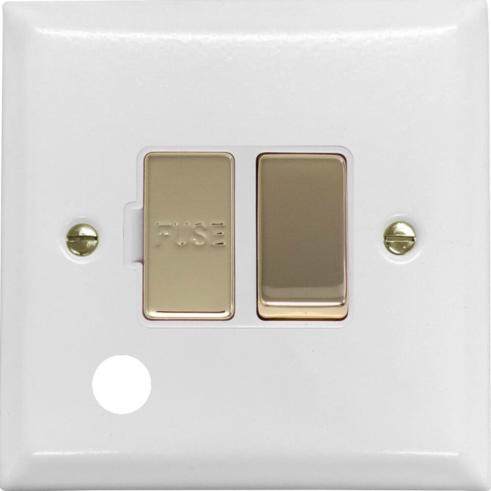 Spectrum Flat White Swt Spur + Outlet