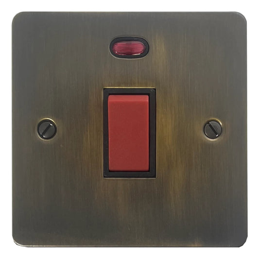 Flat Antique Brass 45 Amp Dp Switch