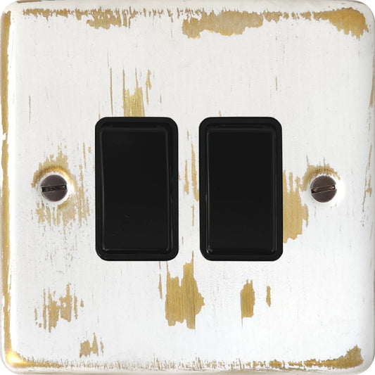 Contour Dover Bronze 2 Gang Switch