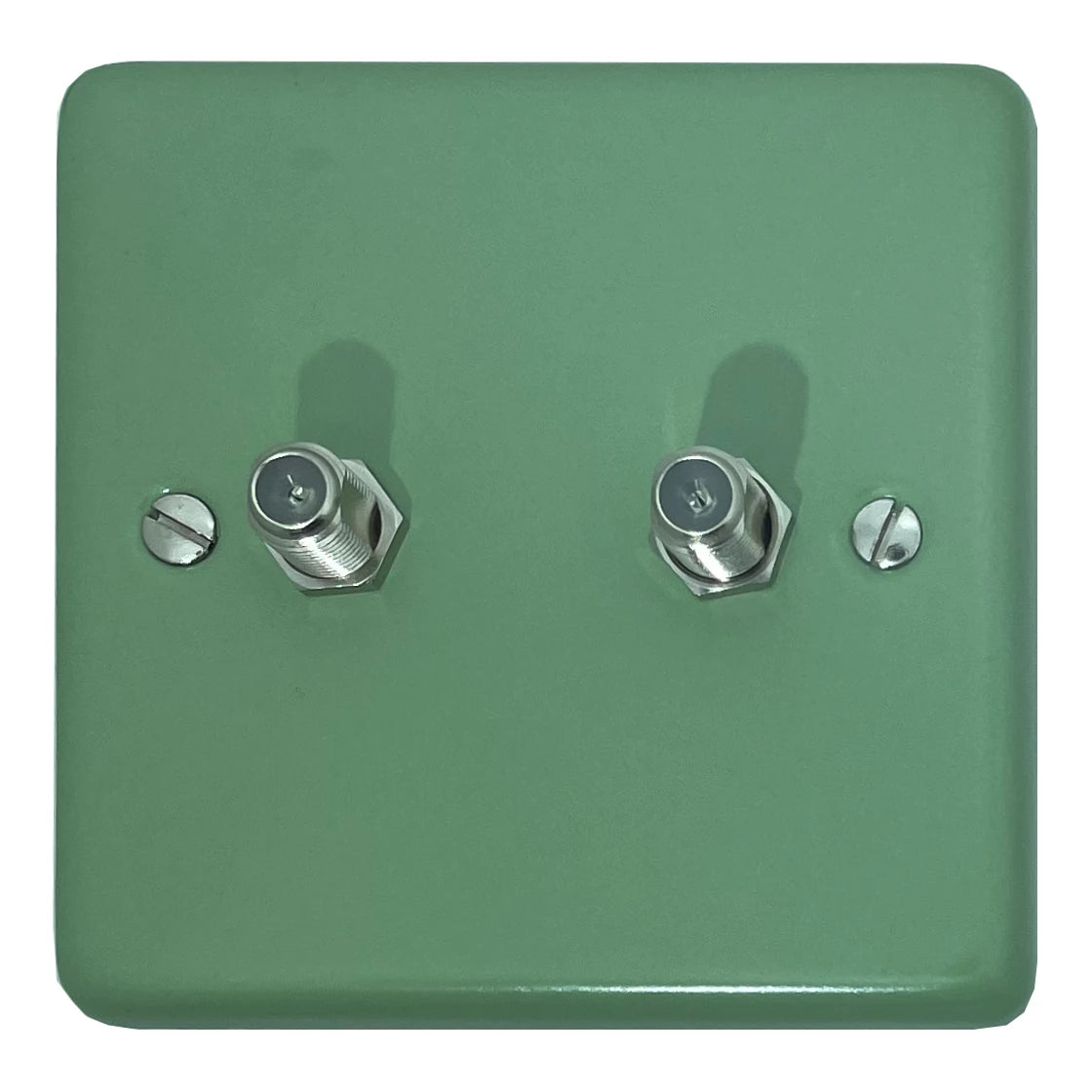 Classic Sage Green 2 Gang Satellite Point