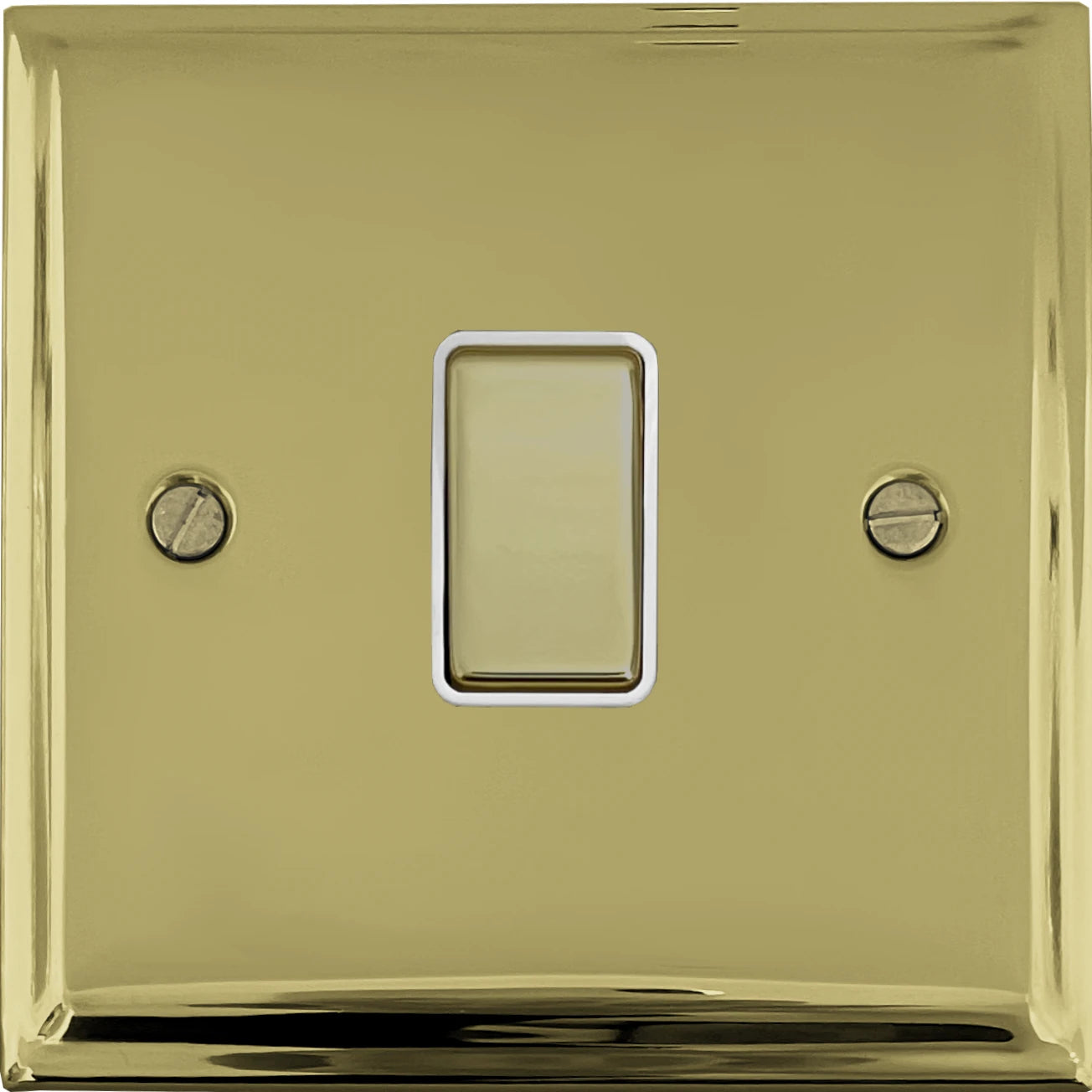 Deco Polished Brass 1 Gang Switch