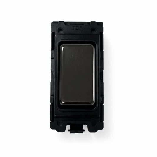 20A 2 Way & Off Retractive - Black and Black Nickel Switch