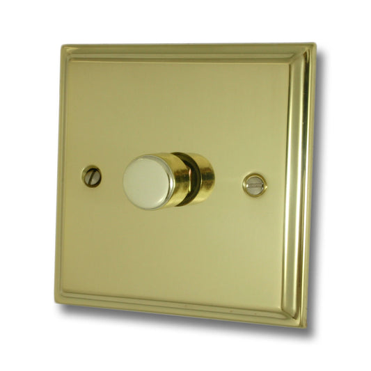 Deco Polished Brass 1 Gang 120W LED Dimmer