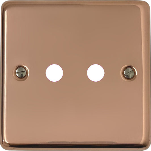 Contour Bright Copper 2 Gang Grid Toggle Plate (Plate Only)