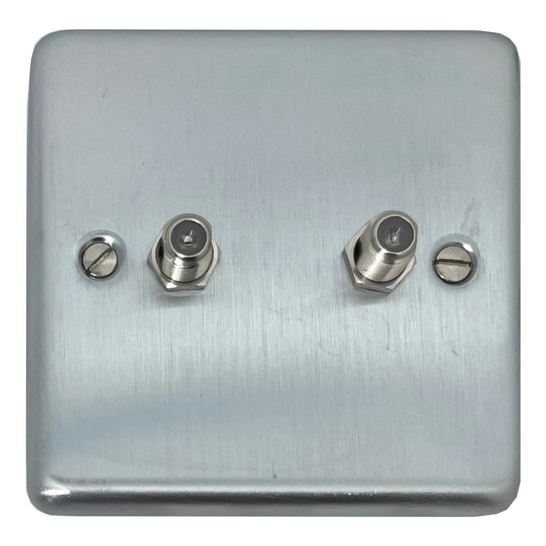 Contour Satin Chrome 2 Gang Sat Point