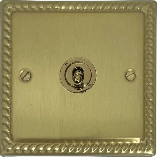 Georgian Satin Brass Intermediate Toggle