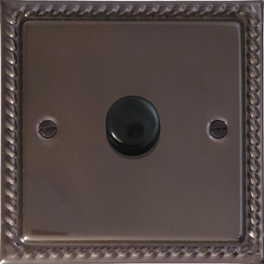 Georgian Medium Bronze 1 Gang LED Dimmer