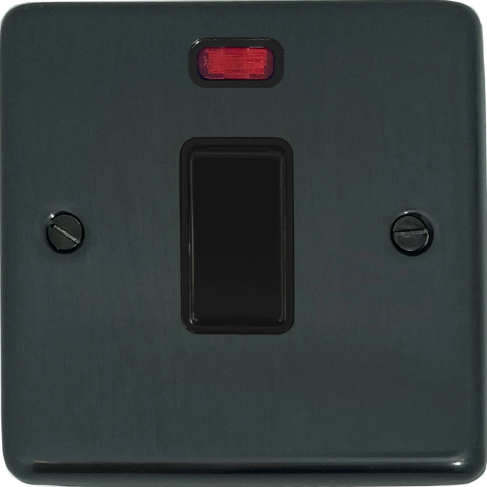 Contour Black Bronze 20A Dp Switch + Neon