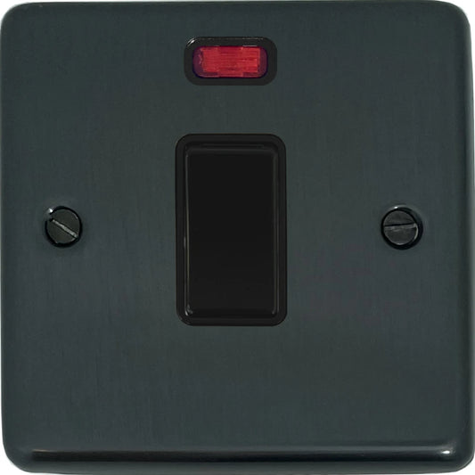 Contour Black Bronze 20A Dp Switch + Neon