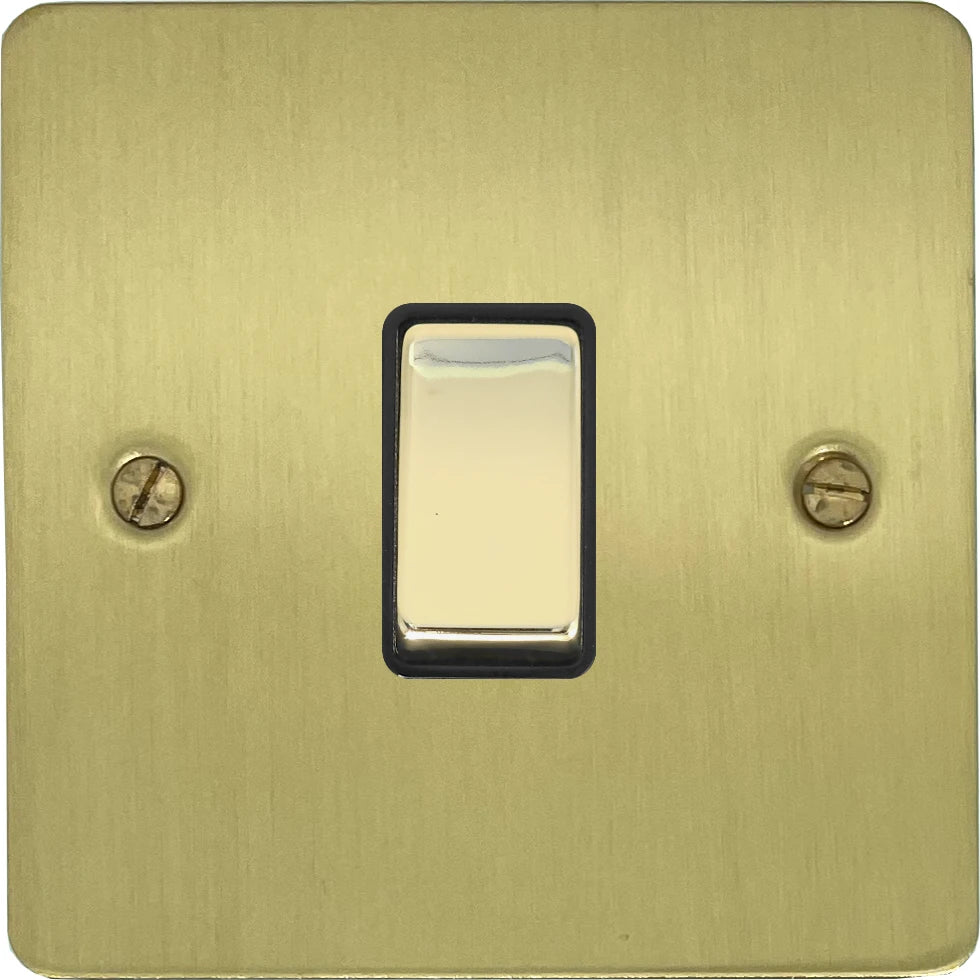 Flat Satin Brass Intermediate  Switch