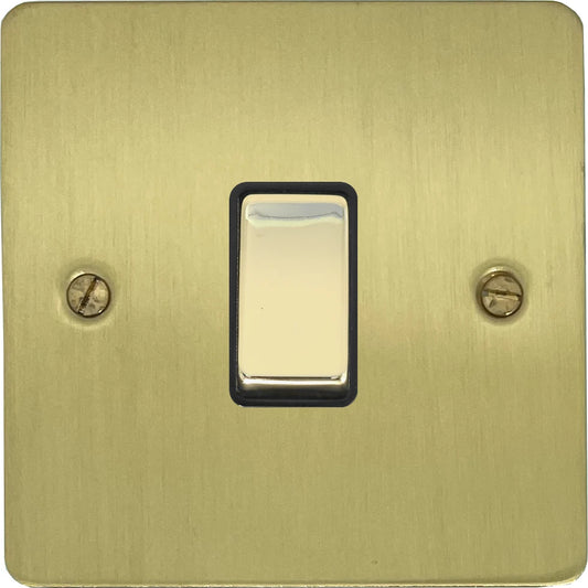 Flat Satin Brass Intermediate  Switch